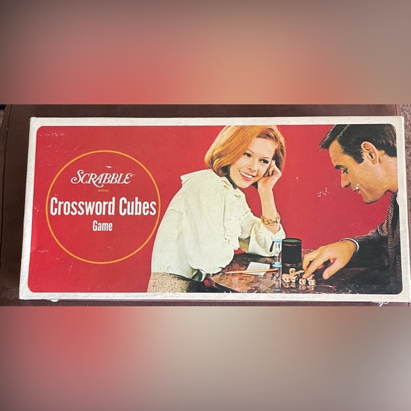 Scrabble Crossword Cubes Game Vintage 60’s Version LIKE NEW - Picture 1 of 11